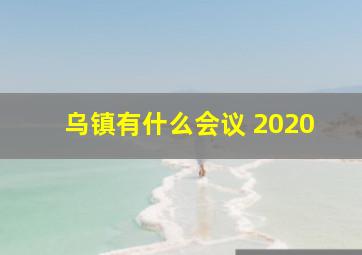 乌镇有什么会议 2020